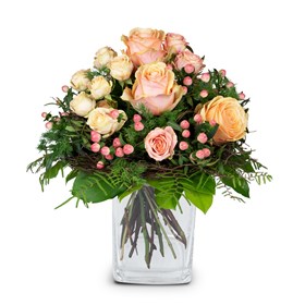 Flower bouquet Tender Winter Roses