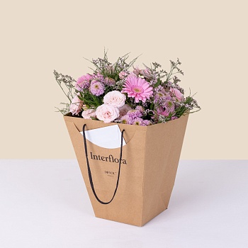 Congratulations with flower bag - Felicitations